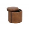 Sunpan Borelli Storage Ottoman - Tobacco Tan / Autumn Chestnut 4