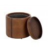 Sunpan Borelli Storage Ottoman - Tobacco Tan / Autumn Chestnut 2
