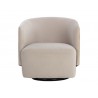 Sunpan Sarina Swivel Lounge Chair - Meg Taupe / Meg Gold Front