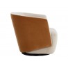 Sunpan Sarina Swivel Lounge Chair - Meg Taupe / Meg Gold Side