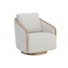 Sunpan Tasia Swivel Lounge Chair Merino Cotton Front