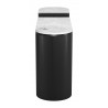 Zuo Modern Ormara Console Table Set in White and Black - Side View