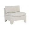 Sunpan Dallin Lounge Chair In Boho Oatmeal - Front Side Angle