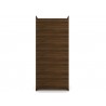 Manhattan Comfort Mulberry Open 1 Sectional Modern Armoire Wardrobe Closet with 2 Drawers in Brown Back