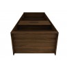 Manhattan Comfort Mulberry 2.0 Semi Open 3 Sectional Modern Wardrobe Corner Closet with 4 Drawers in Brown Bottom
