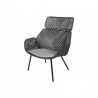 Cane-Line Vibe Highback Chair ,Cane-line Weave, Black/Graphite with Taupe cushion   - Cane-Line Vibe Highback Chair ,Cane-line Weave, Black/Graphite with Taupe cushion  