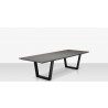 Source Furniture Contemporary U Style Dining Table Base Gray top Side
