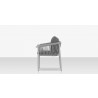 Source Furniture Vines Dining Arm Chair Silver Side