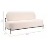 Zuo Modern Arendal Sofa Vanilla - With Dimensions - Zuo Modern Arendal Sofa Vanilla - With Dimensions