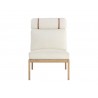 Sunpan Elanor Lounge Chair Back Altro White - Front Angle