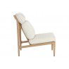 Sunpan Elanor Lounge Chair Back Altro White - Side Angle