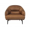 Sunpan Armani Armchair in Cognac Leather - Front