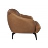 Sunpan Armani Armchair in Cognac Leather - Side