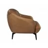Sunpan Armani Armchair in Cognac Leather - Side - Sunpan Armani Armchair in Cognac Leather - Side