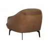 Sunpan Armani Armchair in Cognac Leather - Back Angled - Sunpan Armani Armchair in Cognac Leather - Back Angled