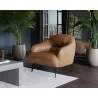 Sunpan Armani Armchair in Cognac Leather - Lifestyle - Sunpan Armani Armchair in Cognac Leather - Lifestyle