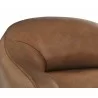 Sunpan Armani Armchair in Cognac Leather - Seat Back Detail - Sunpan Armani Armchair in Cognac Leather - Seat Back Detail