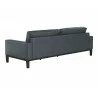 Sunpan Davilo Sofa in Midnight Blue Leather - Back Angled - Sunpan Davilo Sofa in Midnight Blue Leather - Back Angled