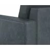 Sunpan Davilo Sofa in Midnight Blue Leather - Seat Close-up - Sunpan Davilo Sofa in Midnight Blue Leather - Seat Close-up