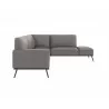 Sunpan Brandi Sofa Chaise - Raf - Vintage Charcoal Leather - Side - Sunpan Brandi Sofa Chaise - Raf - Vintage Charcoal Leather - Side