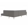 Sunpan Brandi Sofa Chaise - Raf - Vintage Charcoal Leather - Back Angle - Sunpan Brandi Sofa Chaise - Raf - Vintage Charcoal Leather - Back Angle