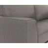 Sunpan Brandi Sofa Chaise - Raf - Vintage Charcoal Leather - Arm Close-up - Sunpan Brandi Sofa Chaise - Raf - Vintage Charcoal Leather - Arm Close-up