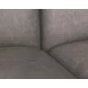 Sunpan Brandi Sofa Chaise - Raf - Vintage Charcoal Leather - Seat Close-up - Sunpan Brandi Sofa Chaise - Raf - Vintage Charcoal Leather - Seat Close-up