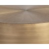  Sunpan Creed Coffee Table In Antique Gold - Edge Close-up