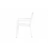 Sunset West Naples Stackable Sling Dining Chair - Side Angle - Sunset West Naples Stackable Sling Dining Chair - Side Angle