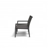 Sunset West Naples Sling Loveseat - Black - Side Angle