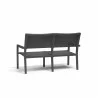 Sunset West Naples Sling Loveseat - Black - Back Side Angle - Sunset West Naples Sling Loveseat - Black - Back Side Angle