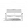 Sunset West Naples Sling Loveseat - White - Front Angle
