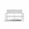 Sunset West Naples Sling Loveseat - White - Front Angle - Sunset West Naples Sling Loveseat - White - Front Angle