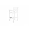 Sunset West Naples Sling Barstool - White - Back Angle - Sunset West Naples Sling Barstool - White - Back Angle