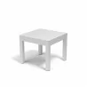 Sunset West Naples End Table - Angled - White - Sunset West Naples End Table - Angled - White