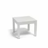 Sunset West Naples End Table - Angled - White  - Sunset West Naples End Table - Angled - White 