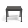 Sunset West Naples Square 36" Dining Table - Black - Side - Sunset West Naples Square 36" Dining Table - Black - Side