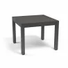 Sunset West Naples Square 36" Dining Table - Black - Angled - Sunset West Naples Square 36" Dining Table - Black - Angled