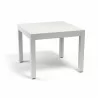 Sunset West Naples Square 36" Dining Table - White - Angled - Sunset West Naples Square 36" Dining Table - White - Angled