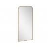 Sunpan Calabasas Floor Mirror In Rustic Oak - Angled View
