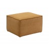 Sunpan Calista Ottoman In Treasure Gold - Angled View