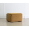Sunpan Calista Ottoman In Treasure Gold - Angled Lifestyle