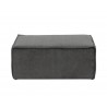 Sunpan Calista Ottoman In Navarro Pewter - Front