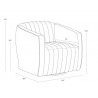 Sunpan Garrison Swivel Lounge Chair