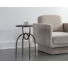 Sunpan Alicent End Table - Black Marble - Lifestyle