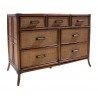 Hospitality Rattan Home Palm Cove Triple Dresser with Glass