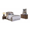 Hospitality Rattan Home Palm Cove 4-Piece Queen/King Bedroom Set with Triple Dresser 001