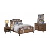 Hospitality Rattan Home Palm Cove 6-Piece Queen/King Bedroom Set with Triple Dresser 001