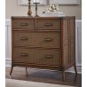 Hospitality Rattan Home Palm Cove 4-Drawer Split Chest with Glass