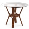 Hospitality Rattan Home Palm Cove Round Dining Base with Glass